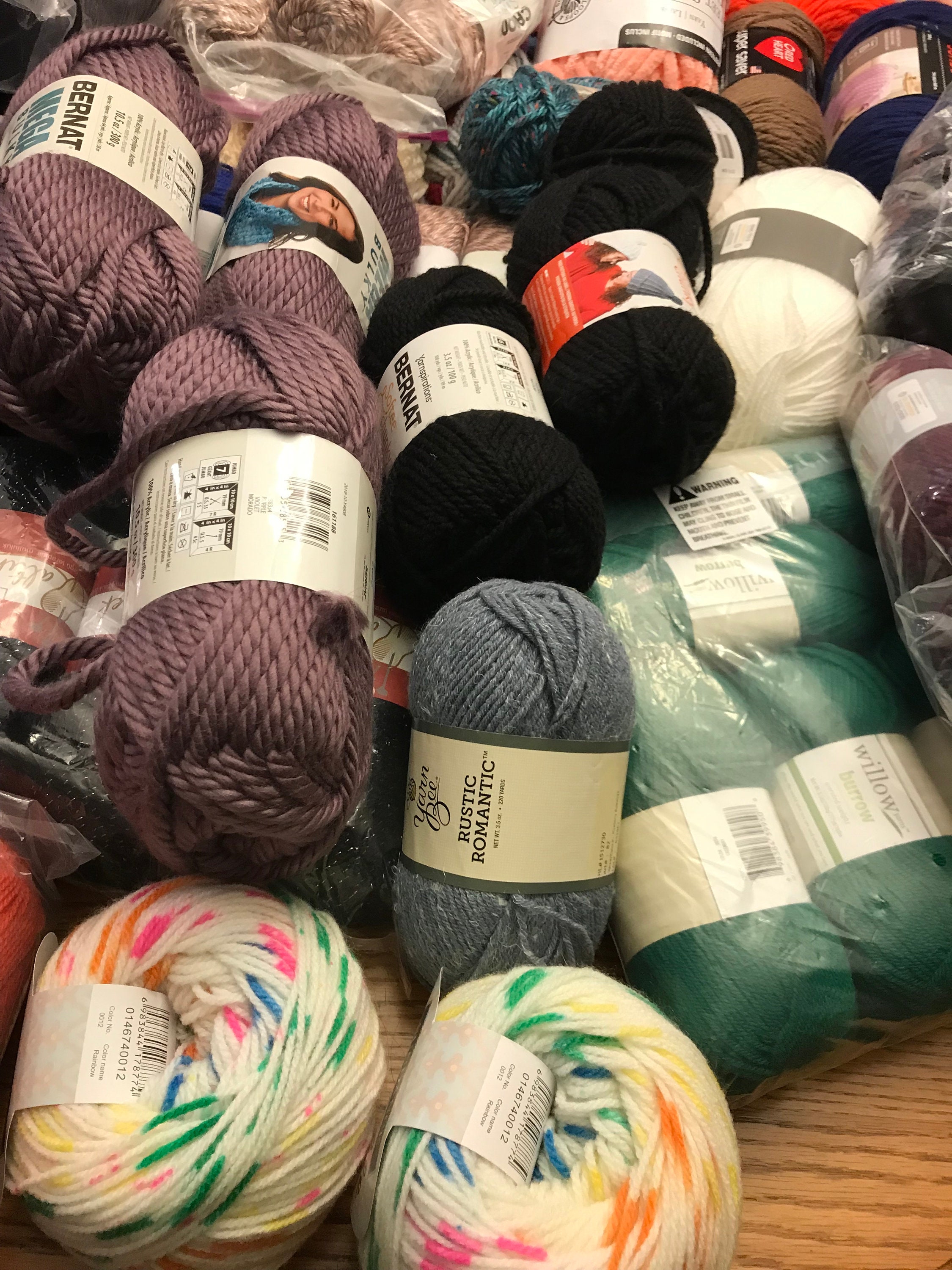 Yarn Mystery Bag Surprise Bag of ACRYLIC Yarn Various Colors for