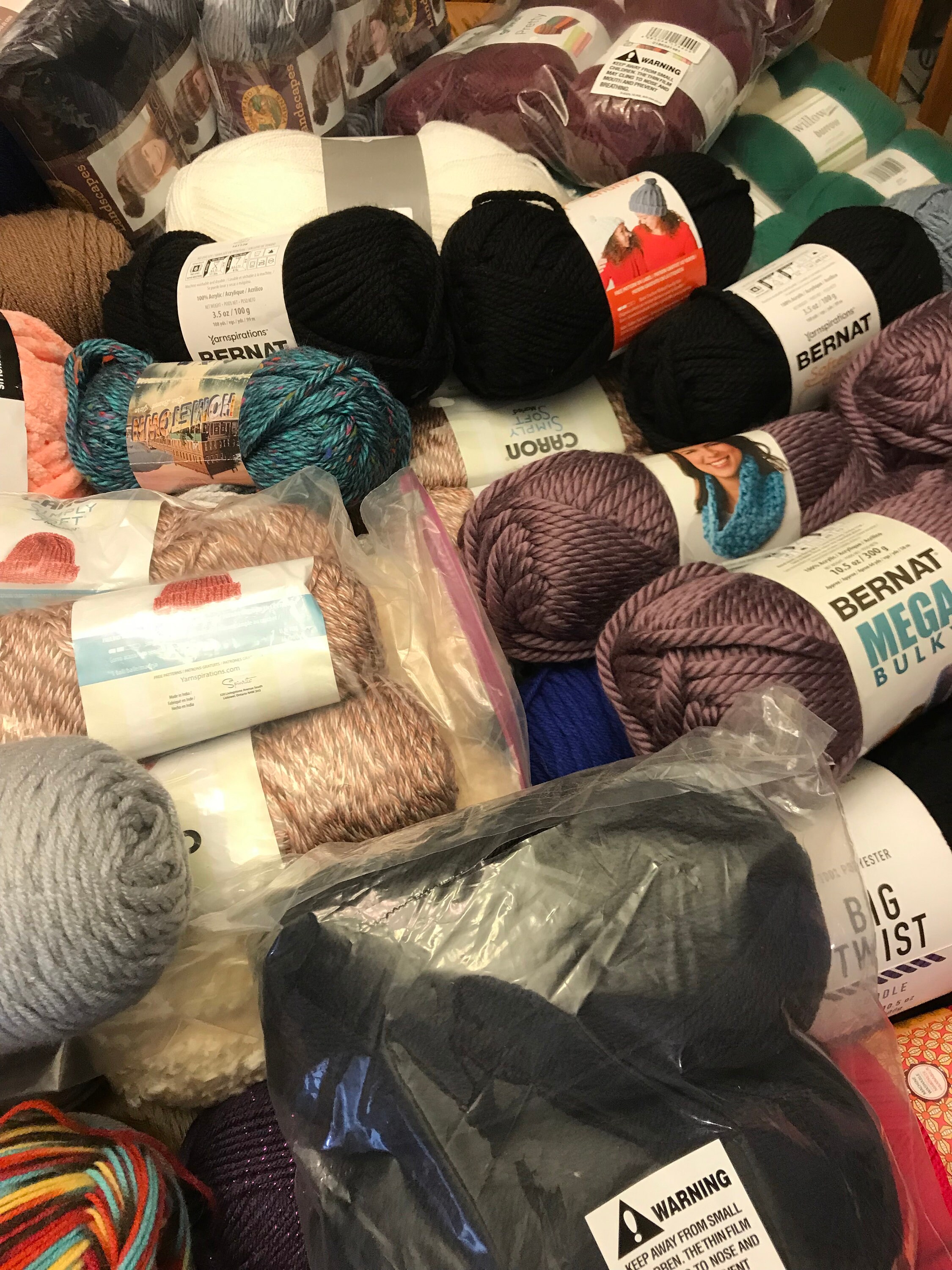 Yarn Mystery Bag Surprise Bag of ACRYLIC Yarn Various Colors for