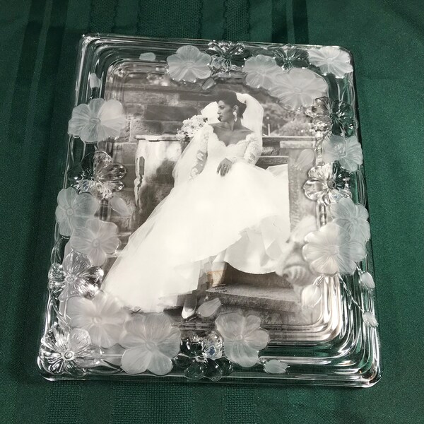 Wedding Anniversary Glass Picture Frame Etsy