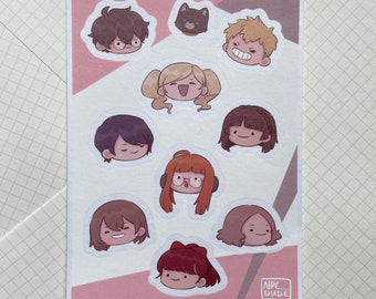 P5 Royal washi sticker sheet