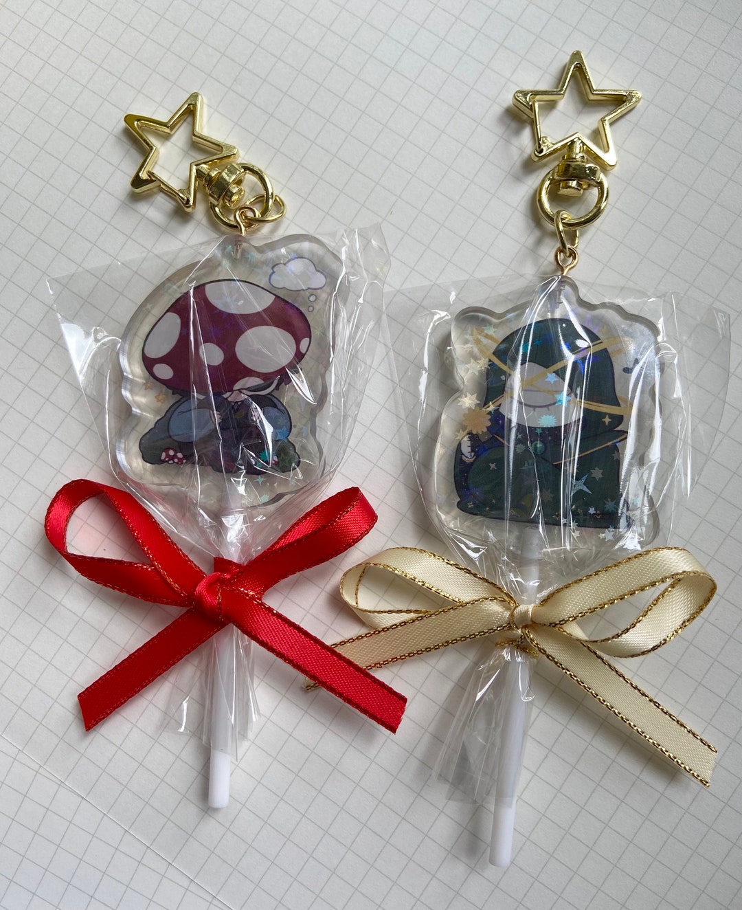George and Dreamxd DSMP Lollipop Keychain - Etsy