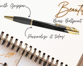 Gift for doctors | Match Day present | Personalized Engraved Brass Ballpoint Pen | Custom Name Pen