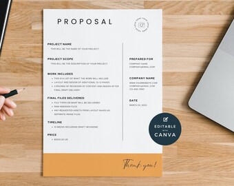 New Client Minimal Business Templates, Creative Onboarding,  Proposal, Professional Simple Work Bid | Client Brief | Business Project, Canva
