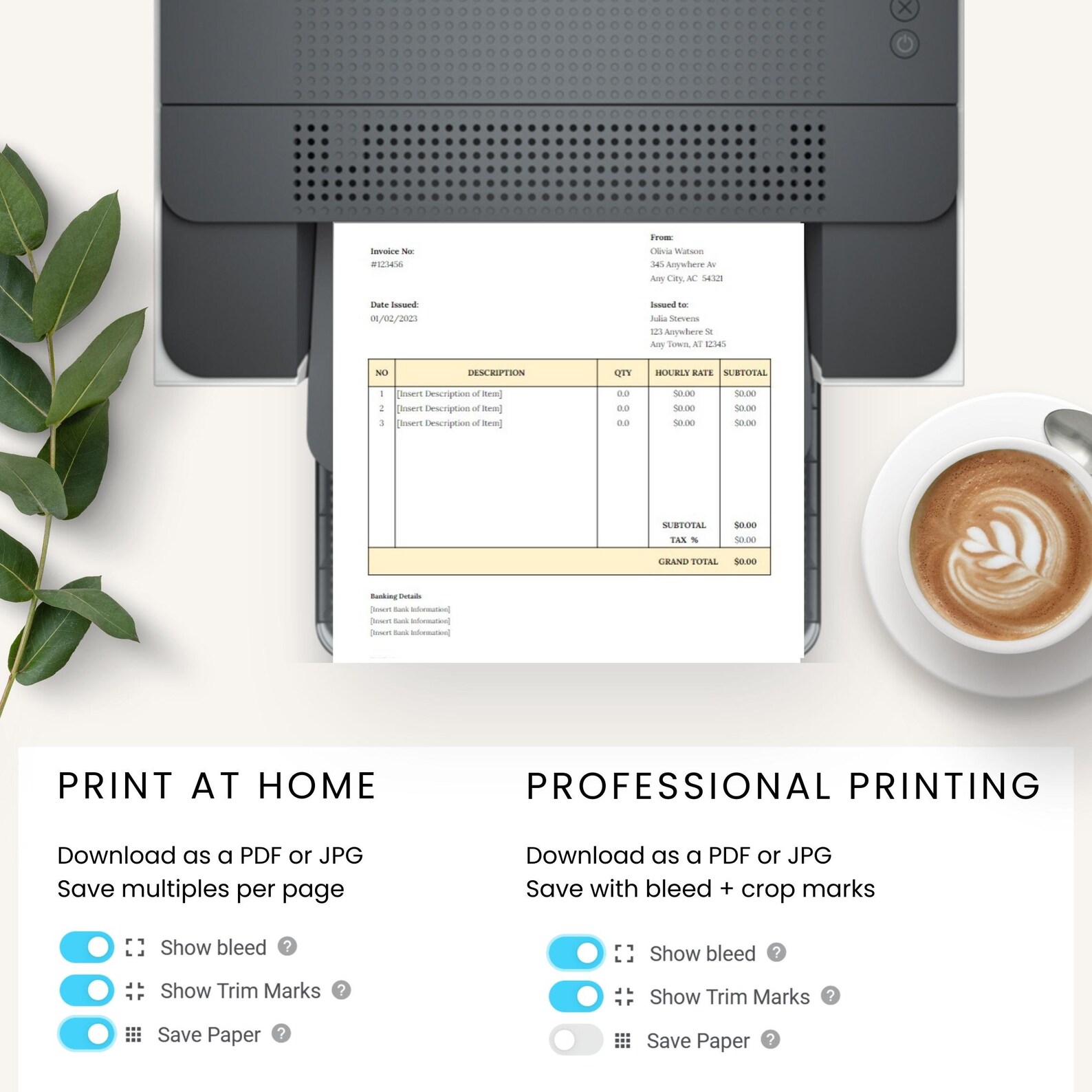 Simple Invoice Template Sheets | Editable Sales Document | Receipt ...