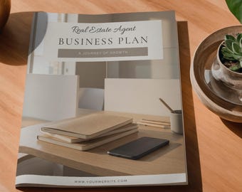 Real Estate Agent Business Plan Template | Realtor Marketing Strategy (Canva)