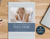 Workbook Template Canva Coaches, Editable eBook, Printable Work book, Life Coach Course Guide, Coaching Templates, Client Handbook, Gray