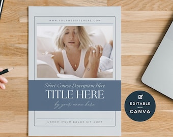 Workbook Template Canva Coaches, Editable eBook, Printable Work book, Life Coach Course Guide, Coaching Templates, Client Handbook, Gray