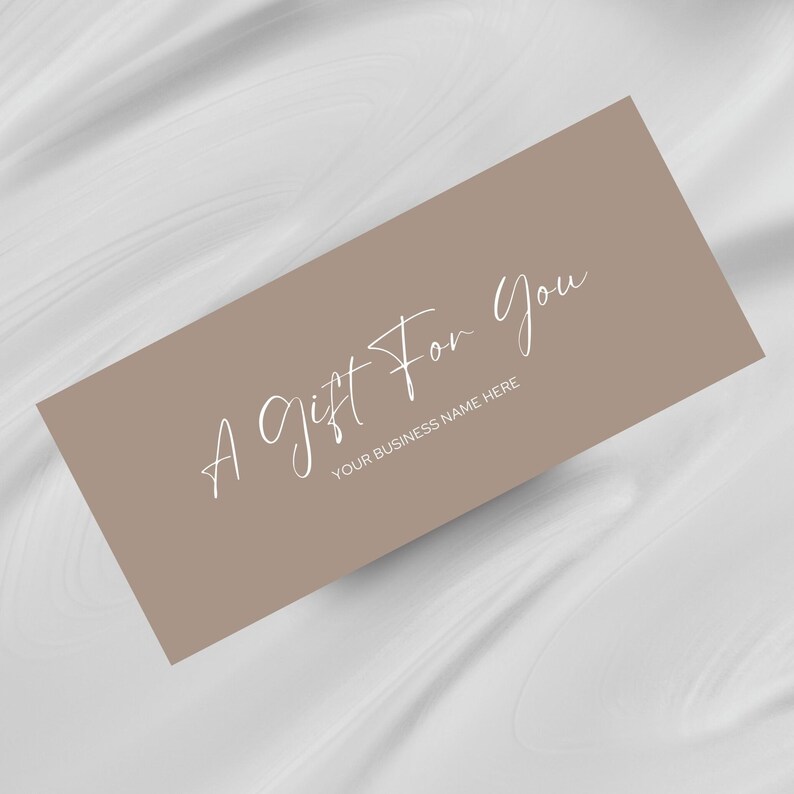 Small Business Gift Certificate Template, Editable Gift Certificate ...
