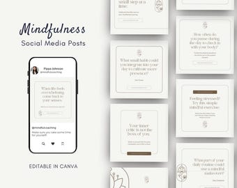 Spiritual Coach Instagram Templates Holistic Coach Life Coach Social Media Spiritual Coach Post Wellness Coach Mindfulness Post Templates