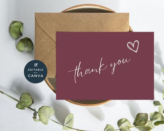 Thank You Card, DIY Marketing Cards Template Design, Thank You For Order Packaging Card, Package Insert Thank You Cards, Small Business Card