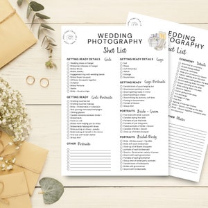 Wedding Photography Shot List,Wedding Photographer Shot List,Printable Wedding Photo Checklist,Wedding Shot List,Printable, Instant Download