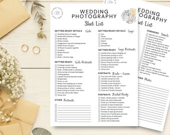 Wedding Photography Shot List,Wedding Photographer Shot List,Printable Wedding Photo Checklist,Wedding Shot List,Printable, Instant Download