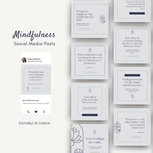 Spiritual Coach Instagram Templates Holistic Coach Life Coach Social Media Spiritual Coach Post Wellness Coach Mindfulness Post Templates