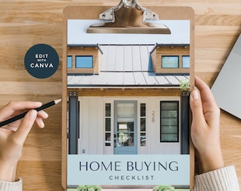Home Buyer Process Packet, Home Buying Roadmap, Home Buyer Flyer, House Buying Timeline Realtor Flyer, Real Estate Marketing Canva Template