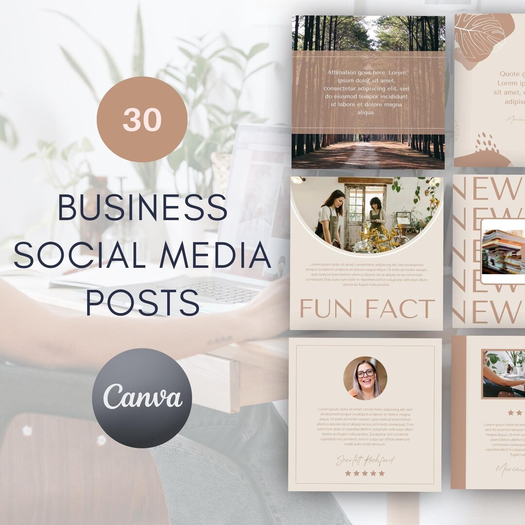 30 Business Instagram Post Templates for Canva | Creative Retail ...