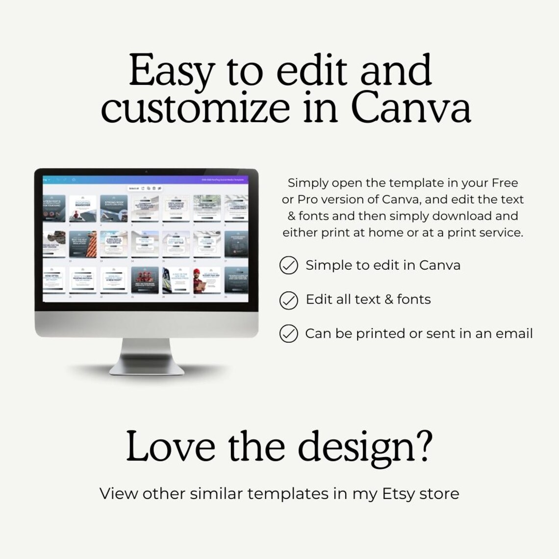 Roofing Home Improvement Construction Gutter Business Editable Canva ...