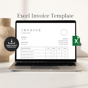 Small Business Finance Excel Template | Simple Invoice | Editable Sales Document | Receipt | Payment Terms | Bill Reminder | Bookkeeping