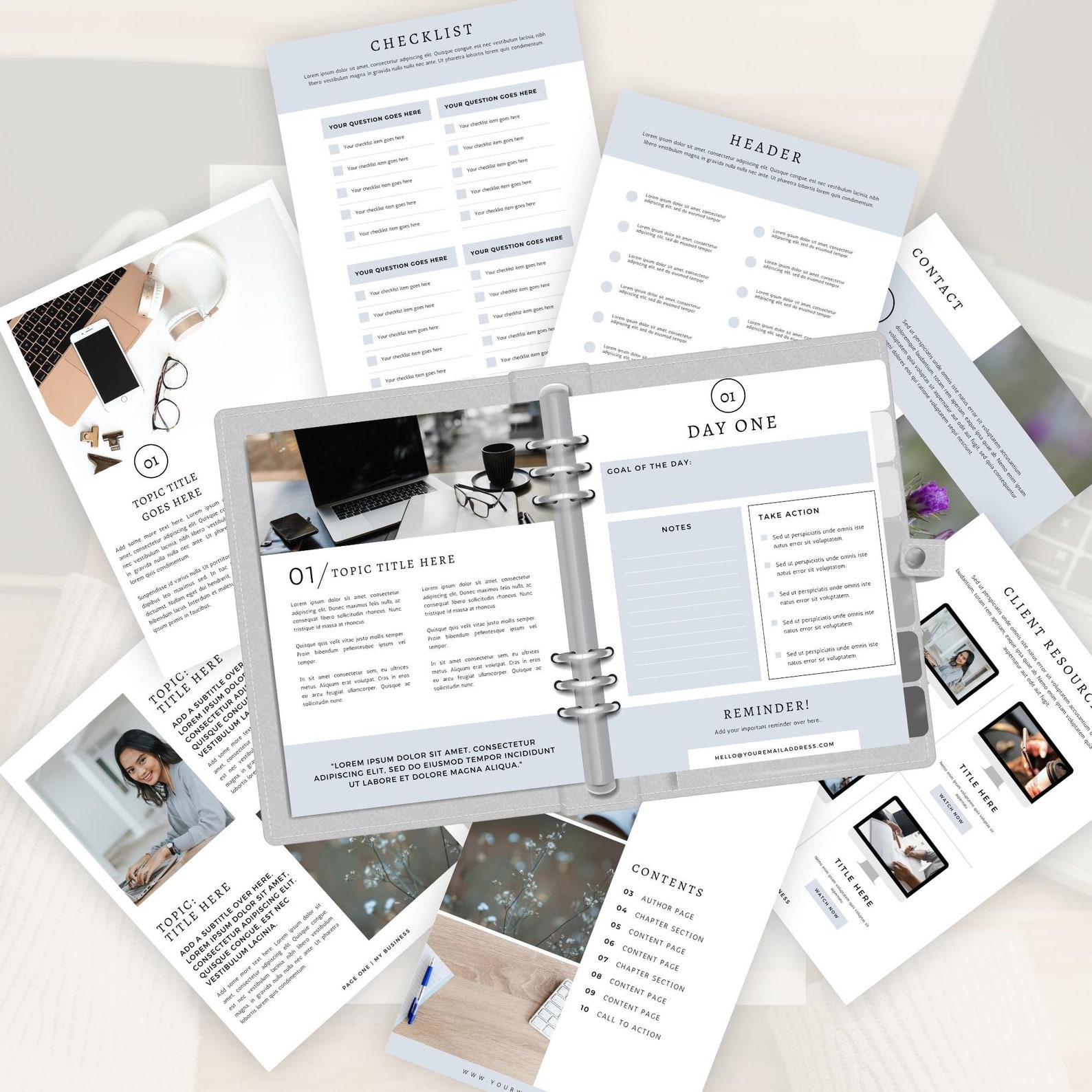 Editable Workbook Template | Canva Coaching Ebook | Customizable Lead ...