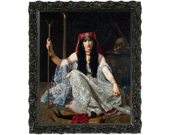 Decorazione strega, stampa strega, arte strega, strega vintage, stampa strega vintage, arte wiccan, arte murale strega, stampa artistica strega, dipinto strega, strega