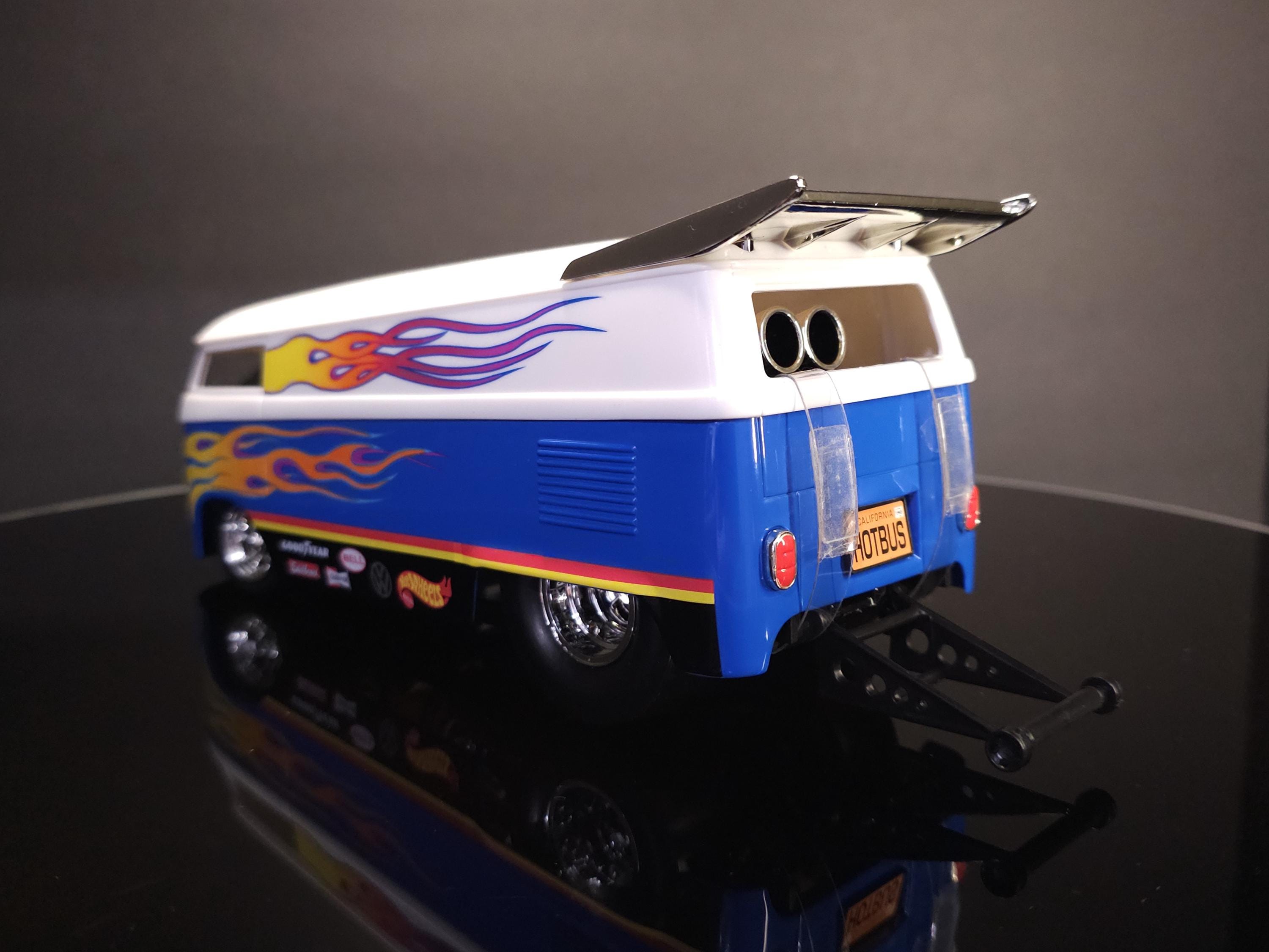 New Box Hot Wheels 1/18 Customized VW Drag Bus - Rare Vintage