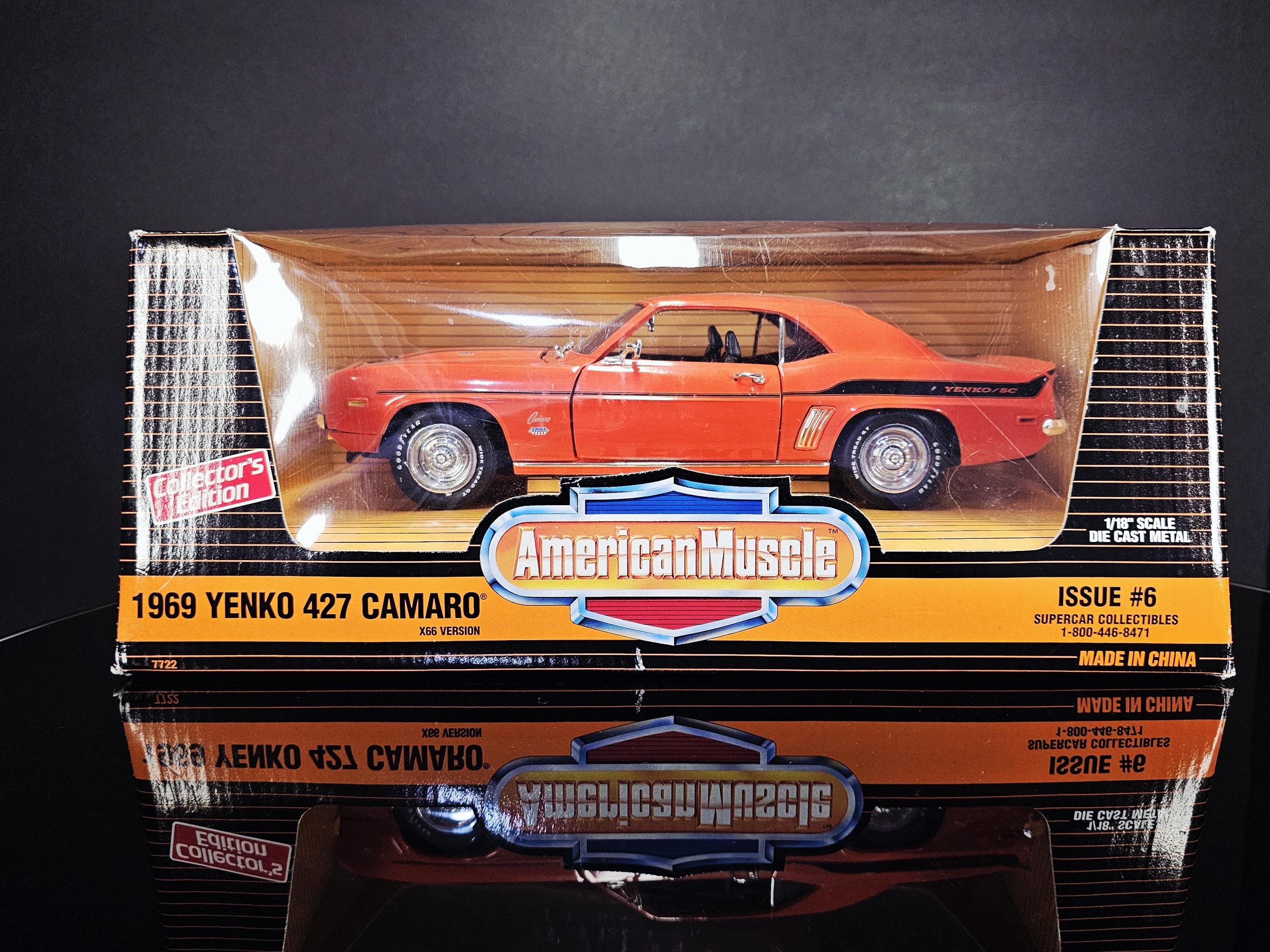 1969 Chevy Camaro 1/18 Scale ERTL Model - Orange With Black Top