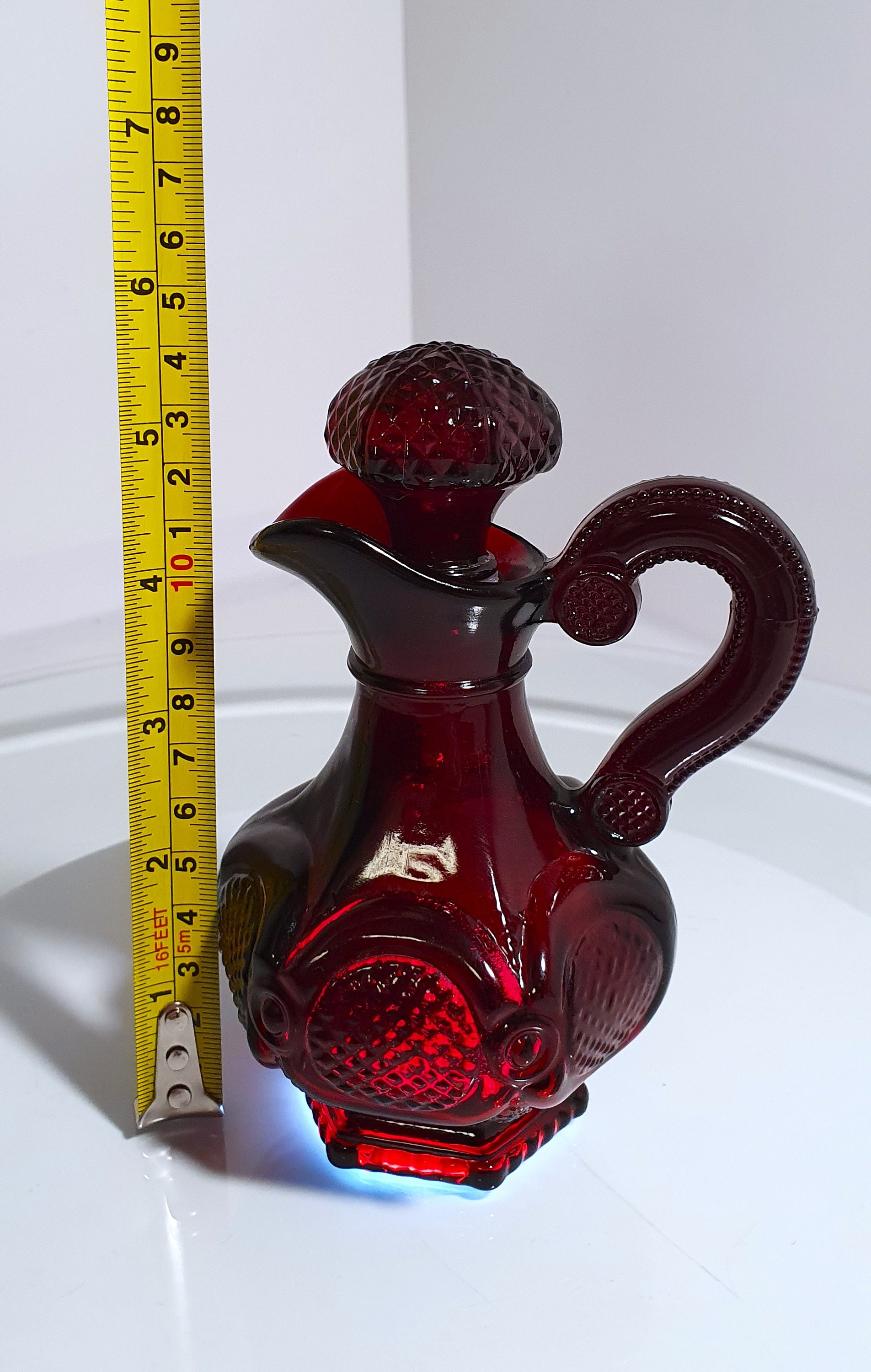 Vintage Avon 1876 Cape Cod Collection Ruby Glass Cruet Rare - Etsy