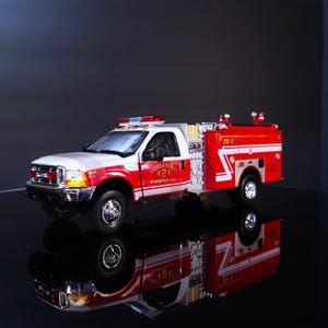 Ford F-serie KME Diecast brandbil, Matchbox Collectibles 1999