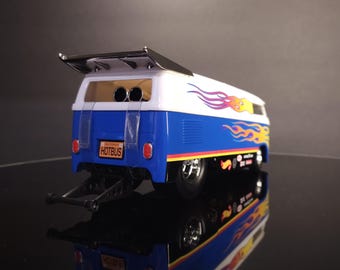New Box Hot Wheels 1/18 Customized VW Drag Bus - Rare Vintage