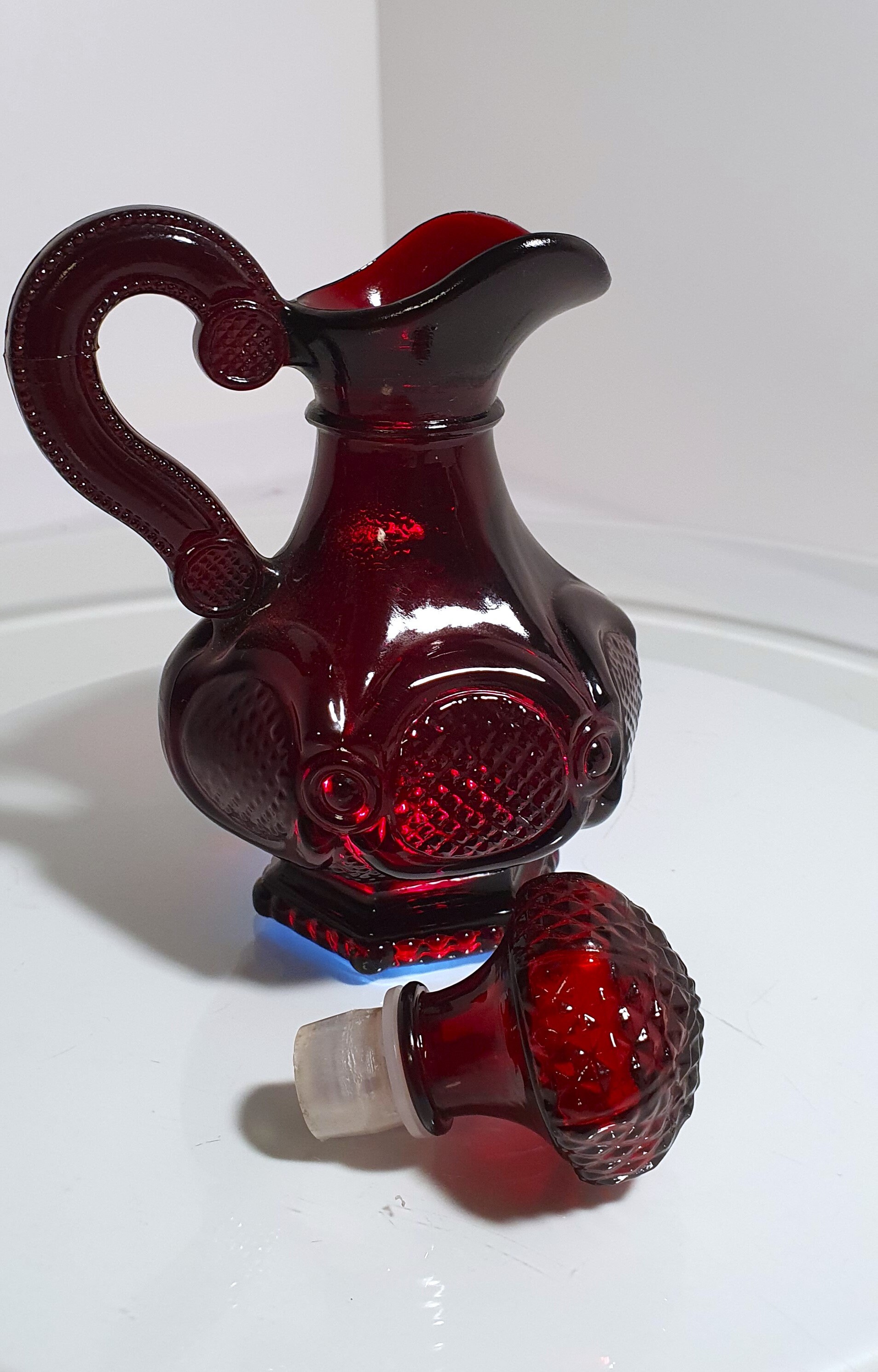 Vintage Avon 1876 Cape Cod Collection Ruby Glass Cruet Rare - Etsy