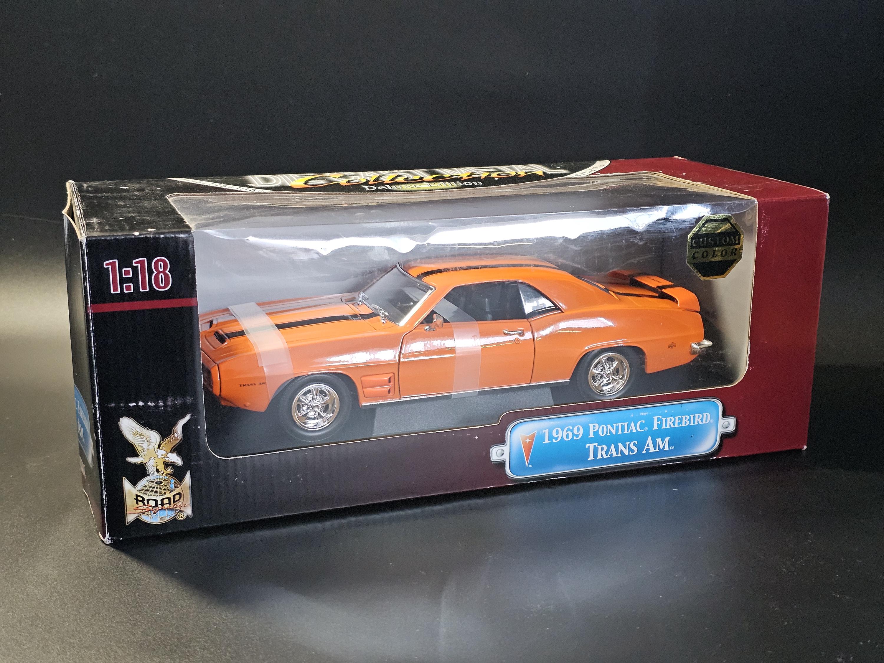 1969 Pontiac Firebird Trans Am 1/18 Scale Diecast Model Car | Road
