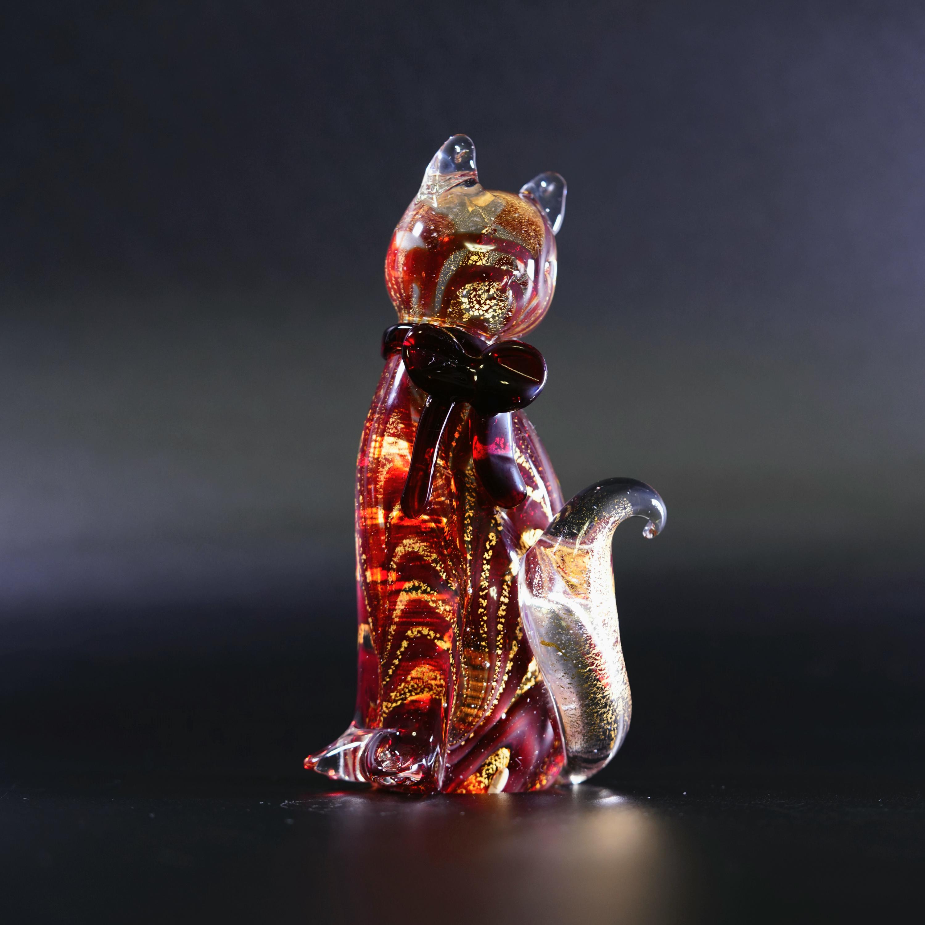 Murano Glass Cats - Etsy