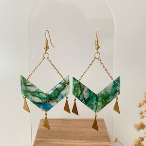 Dangling Polymer Clay Earrings