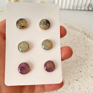 Stud Polymer Clay Earrings, Lightweight Studpack Earrings, Gifts for Her
