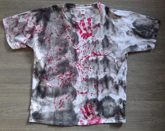T-Shirt - "Batik&Blood" - Unique - (Size XL)