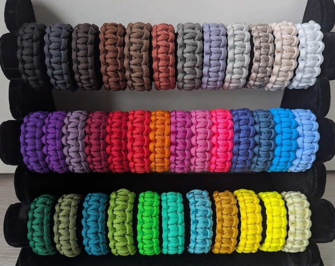 Wide Paracord Bracelet (color and size to suit you!)