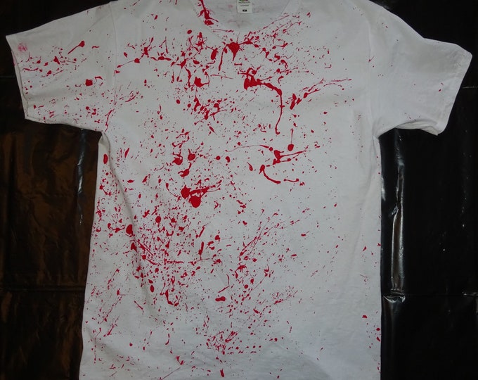 T-Shirt - " Blood Splatter M " - Unique - (Size M)