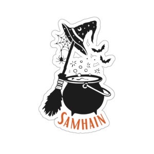 Samhain Cauldron Kiss-Cut Stickers