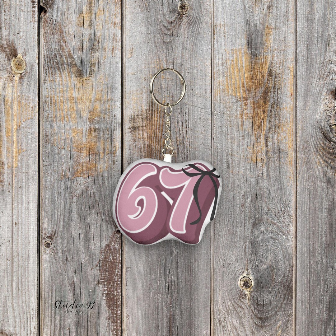 67 Plush Keychain - Etsy