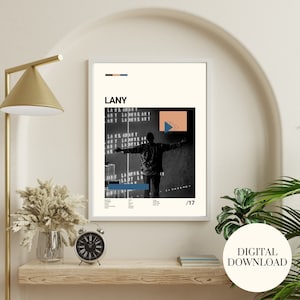 LANY Album Poster | Bedroom Wall Decor | Concert Poster | Work From Home Decor | Album Cover Poster