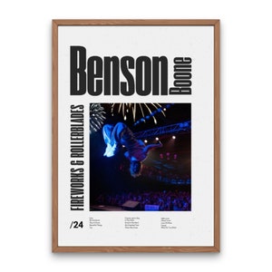 Benson Boone &#39;Fireworks & Rollerblades&#39; Album Art Poster (Digital Download)