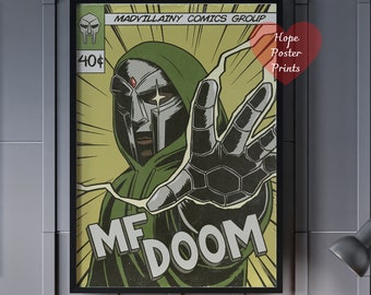 Affiche MF Doom, MF Doom Mm Food and Madvillainy Album, Mf Doom Print, Mf Doom Decor, Mf Doom Wall Art, MF Doom Gift, Daniel Dumile Poster