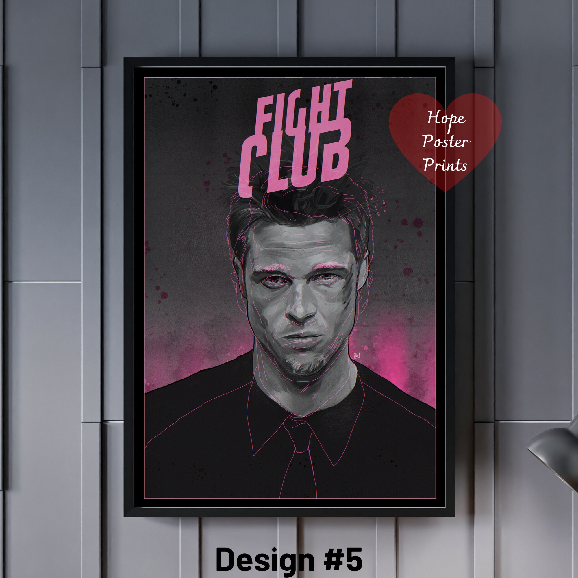 Discover Fight Club Poster, Fight Club 5 Different Posters, Fight Club Print, Fight Club Decor, , No Frame