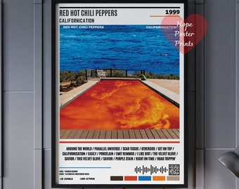 Red Hot Chili Peppers Poster, Red Hot Chili Peppers Californication Album Poster, Californication Print, Californication Decor