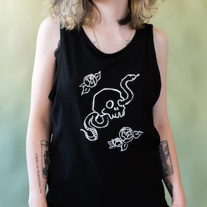 Mystical Skull & Snake Tank Top