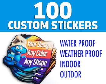 100 Custom Stickers