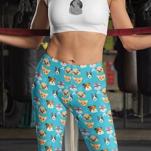 Puppers 'N Doggos Leggings ~ Dog Leggings ~ Dog Mom Gift ~ Gift for Her ~ Yoga Pants ~ Animal Leggings ~ Printed Leggings ~ Comfy Leggings