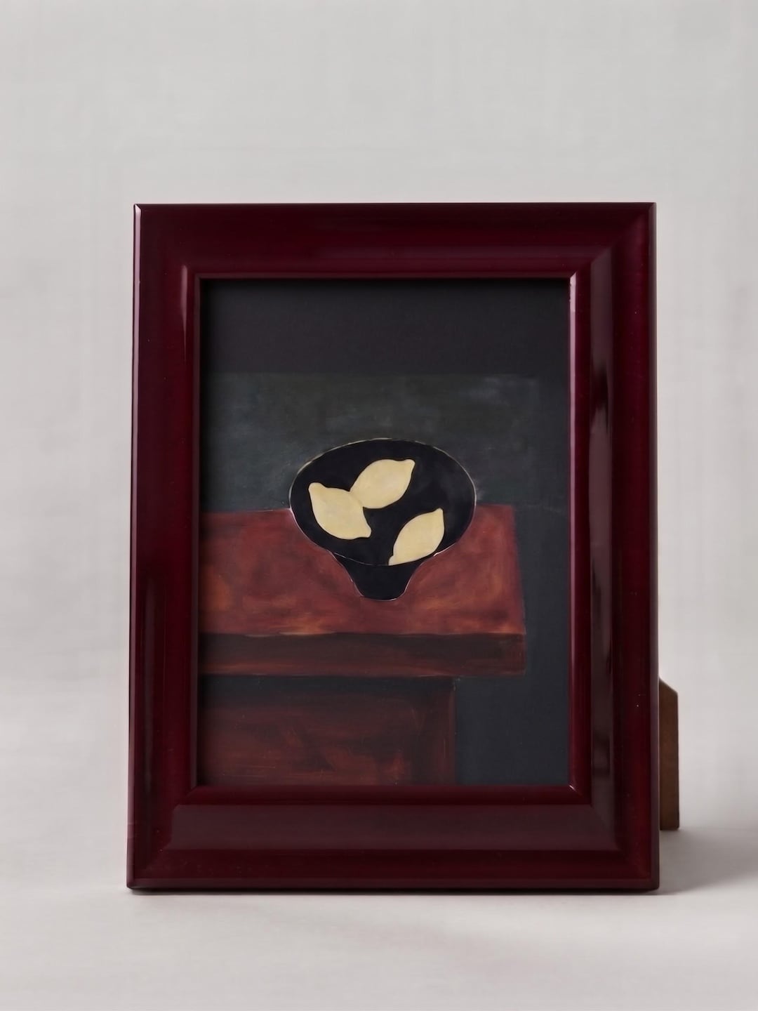 Vintage Deep Mahogany Beveled Lacquered Wood Photo Frame - Etsy