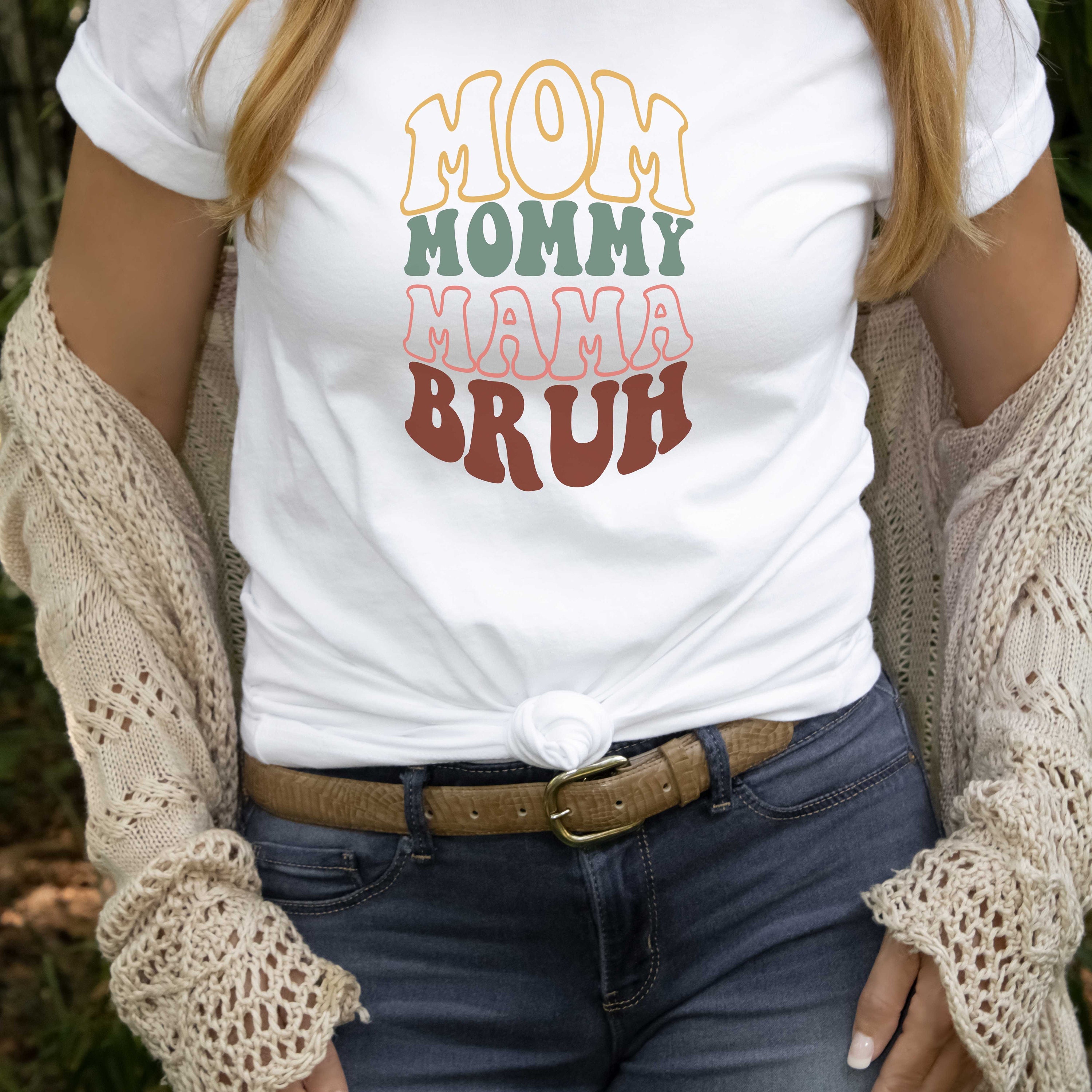 Mama Mommy Mom Bruh Svg PNG Cut File, Funny Mom Sublimation Design ...