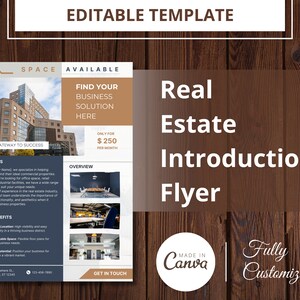 Real Estate Introduction Flyer Template | Business Introduction Flyer | Marketing Canva Template | Flyer Template | Introduction Flyer
