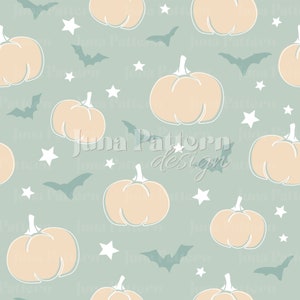 Pumpkins seamless pattern, Cute halloween design, Fall sublimation digital pattern, Halloween seamless fabric